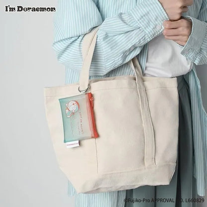 Flowering x 多啦A夢 半透明mini pouch