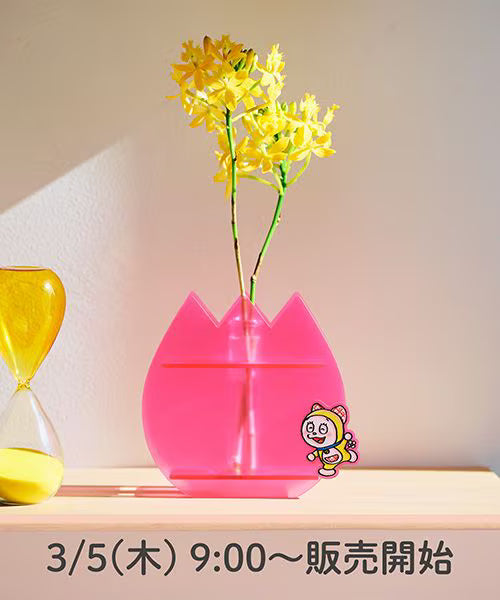 多啦A夢 x Studio Clip 多啦美花朵造型膠花樽