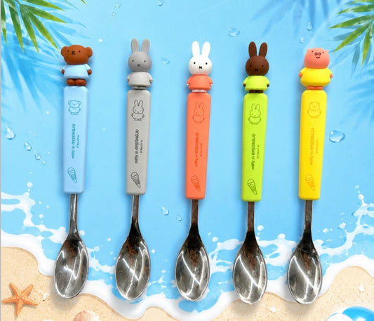Miffy 韓國慶州限定 矽膠不銹鋼湯匙 - Kiiro Japan