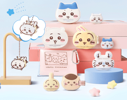 MilleFée x Chiikawa 聯名 2026 年春季限定粉撲禮盒 Makeup Puff Complete Box Set - Kiiro Japan