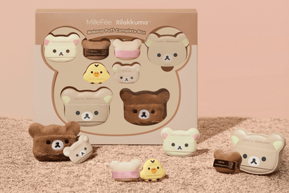 MilleFée x Rilakkuma 聯名 鬆弛熊豪華粉撲禮盒 - Kiiro Japan