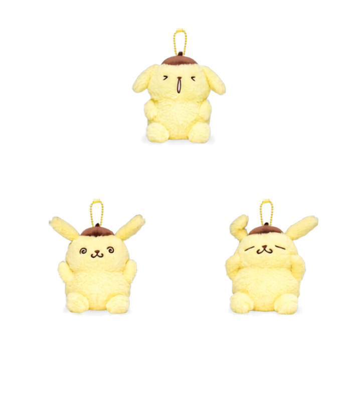 (1月預訂)Pompompurin 布甸狗 30周年紀念 7-11 限定 公仔掛飾 3件套