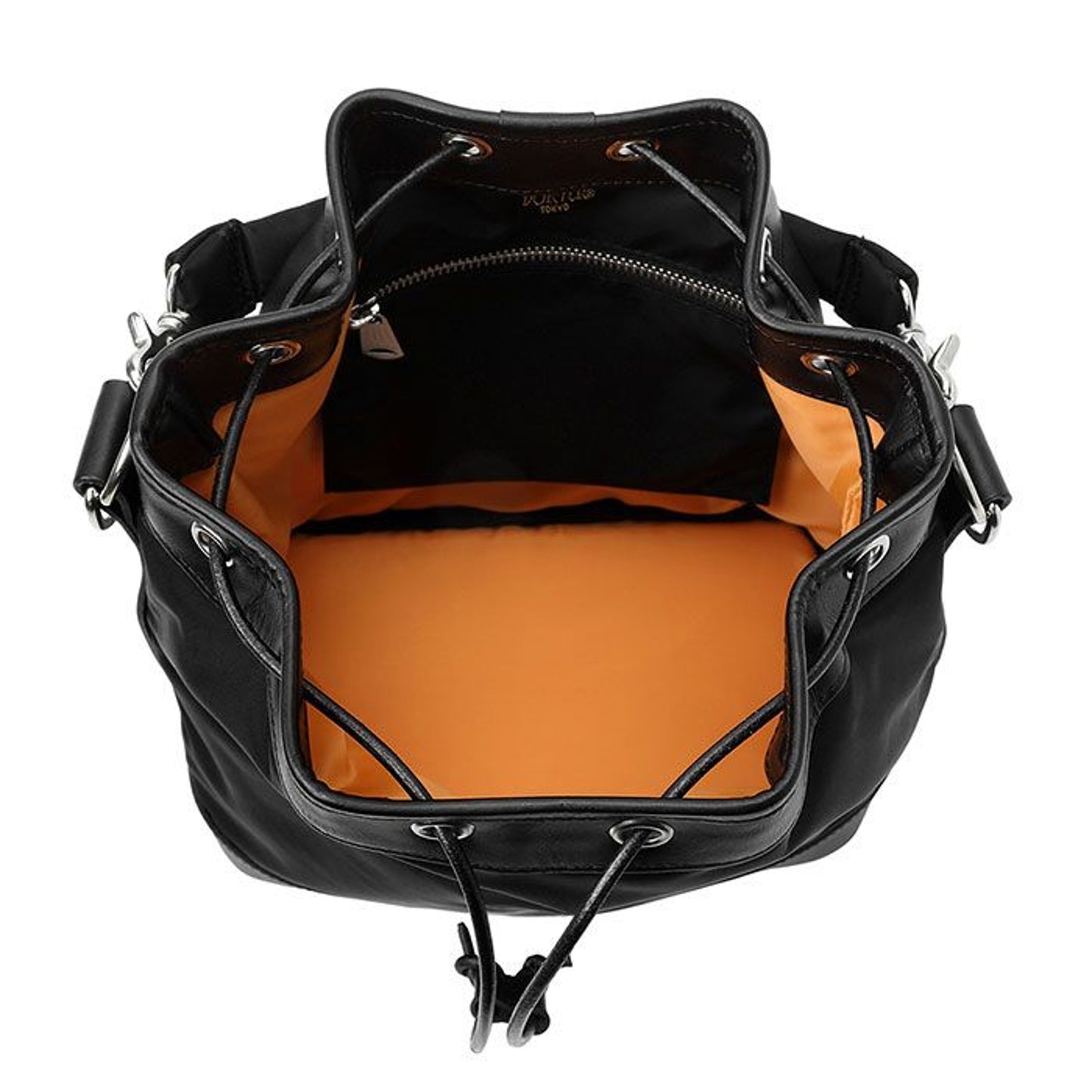 PORTER STRING DRAWSTRING BAG(S) BLACK 日本限定 吉田包 水桶斜背袋 內部收納空間