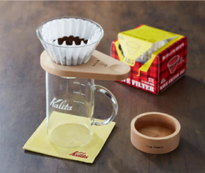 Kalita WDG-185 根尾之森木座方形濾杯壺組