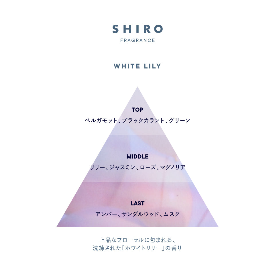 SHIRO FRAGRANCE WHITE LILY EAU DE PARFUM 香水 40ml