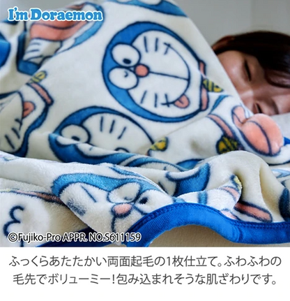 法蘭絨 多啦A夢Face毛毯