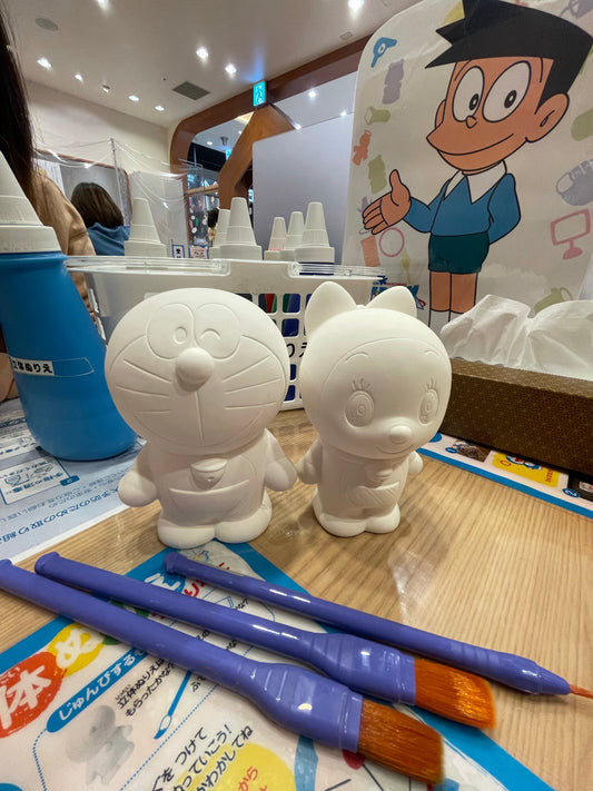 Skypark 限定 多啦A夢/多啦美 全白figure