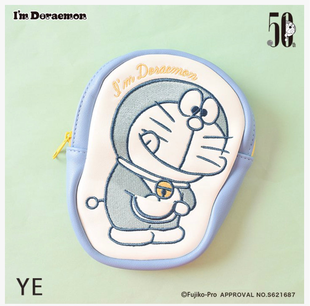 Flowering x Doraemon die-cut pouch