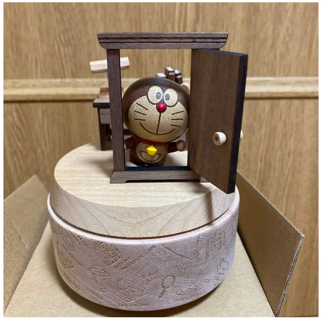 Wooderlife多啦A夢隨意門木製音樂盒Wooden Music Box