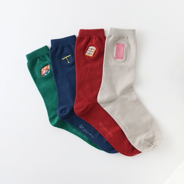 Green Flash x Doraemon 刺繡長襪