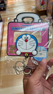 Doraemon rubber clip keychain