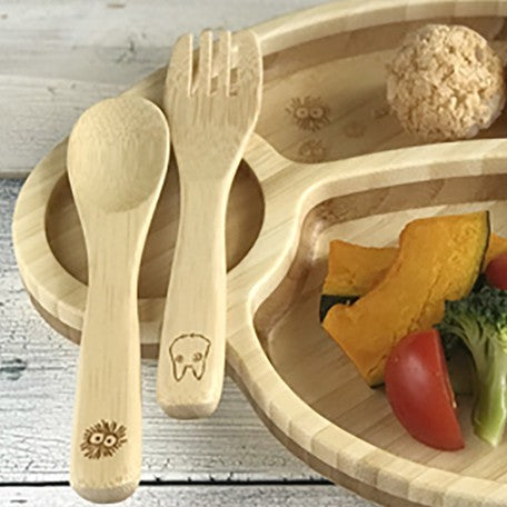 日本製 Funfam 貓巴士竹製餐具