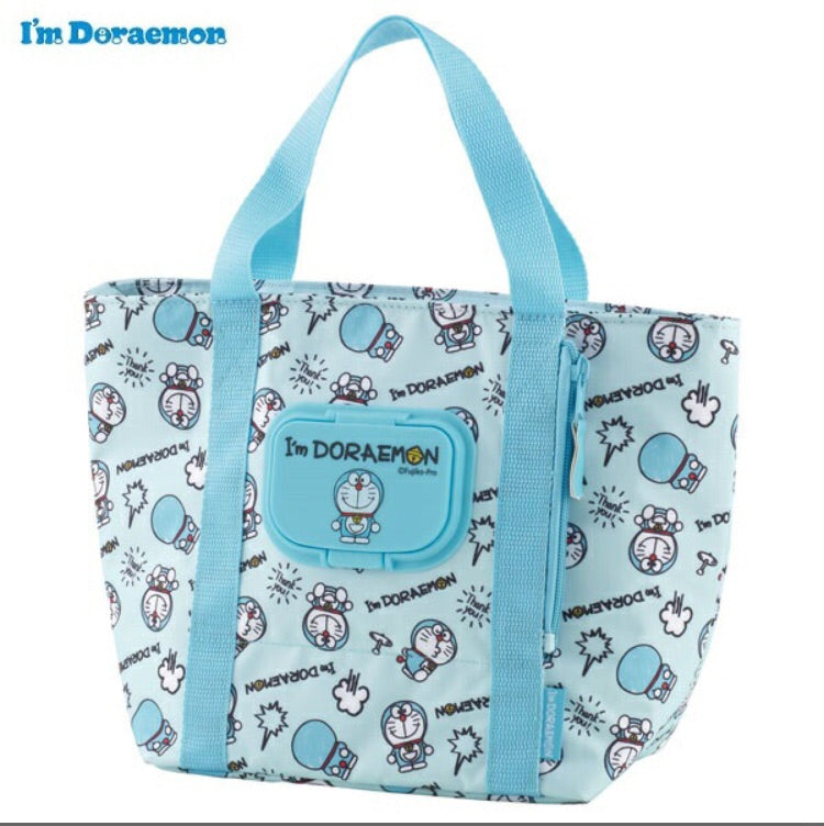 I’m Doraemon 帶濕紙巾袋的隔熱保冷午餐袋
