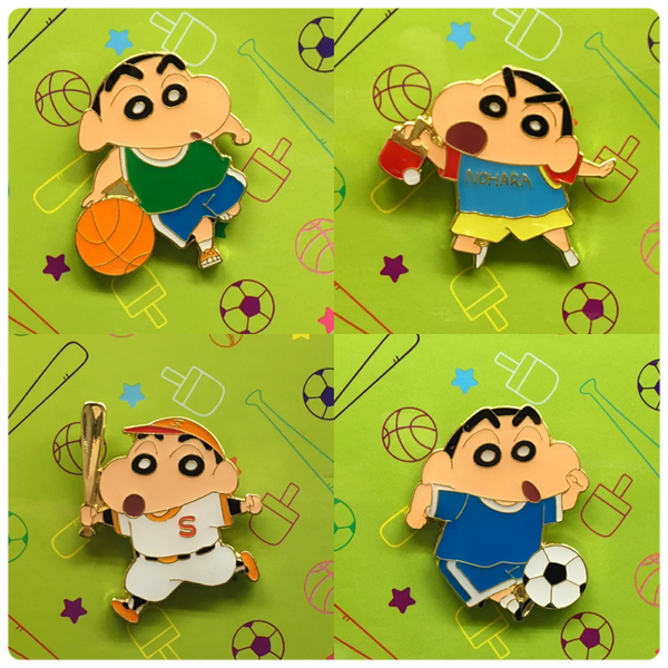 蠟筆小新 運動pins 套裝 共四款