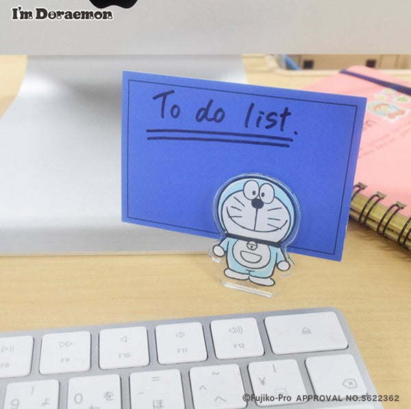 Flowering x Doraemon Memo Clip Stand