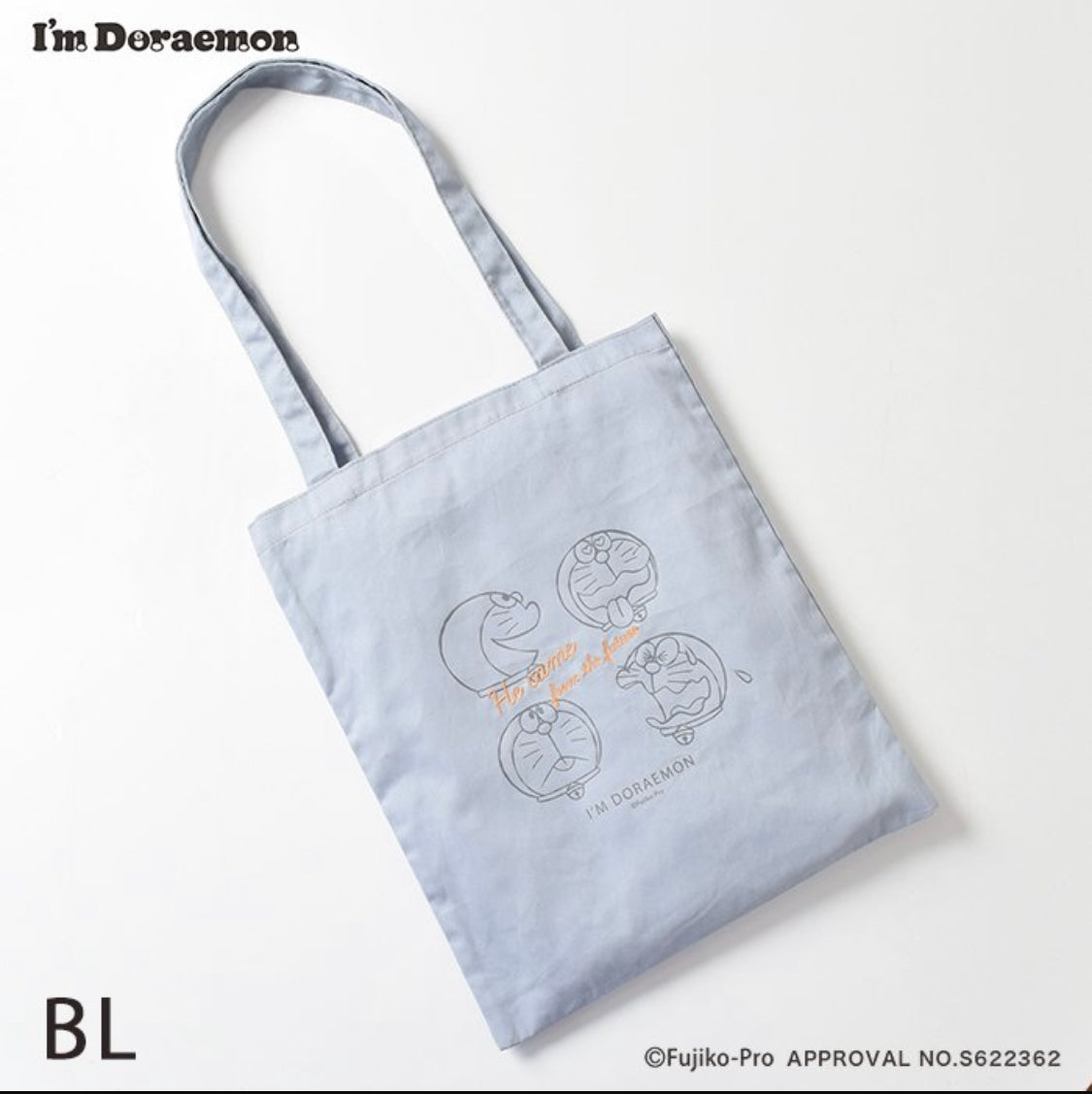 Flowering x Doraemon 棉質刺繡 Totebag