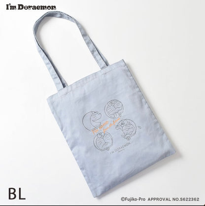 Flowering x Doraemon 棉質刺繡 Totebag
