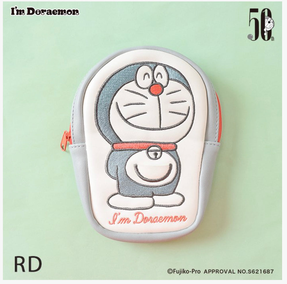 Flowering x Doraemon die-cut pouch
