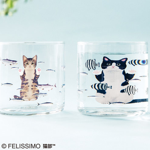 Felissimo 貓水族館玻璃杯