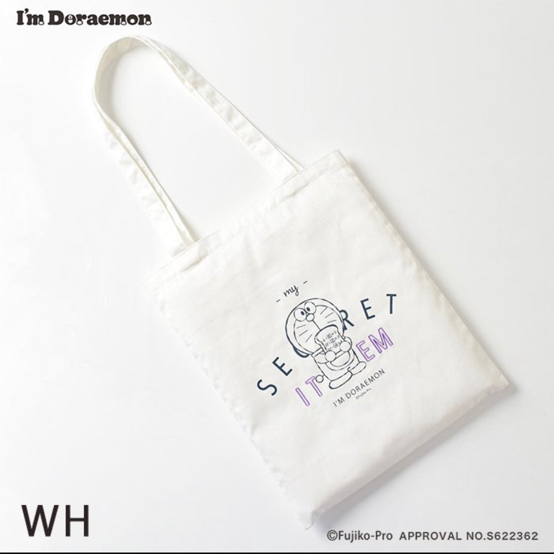 Flowering x Doraemon 棉質刺繡 Totebag